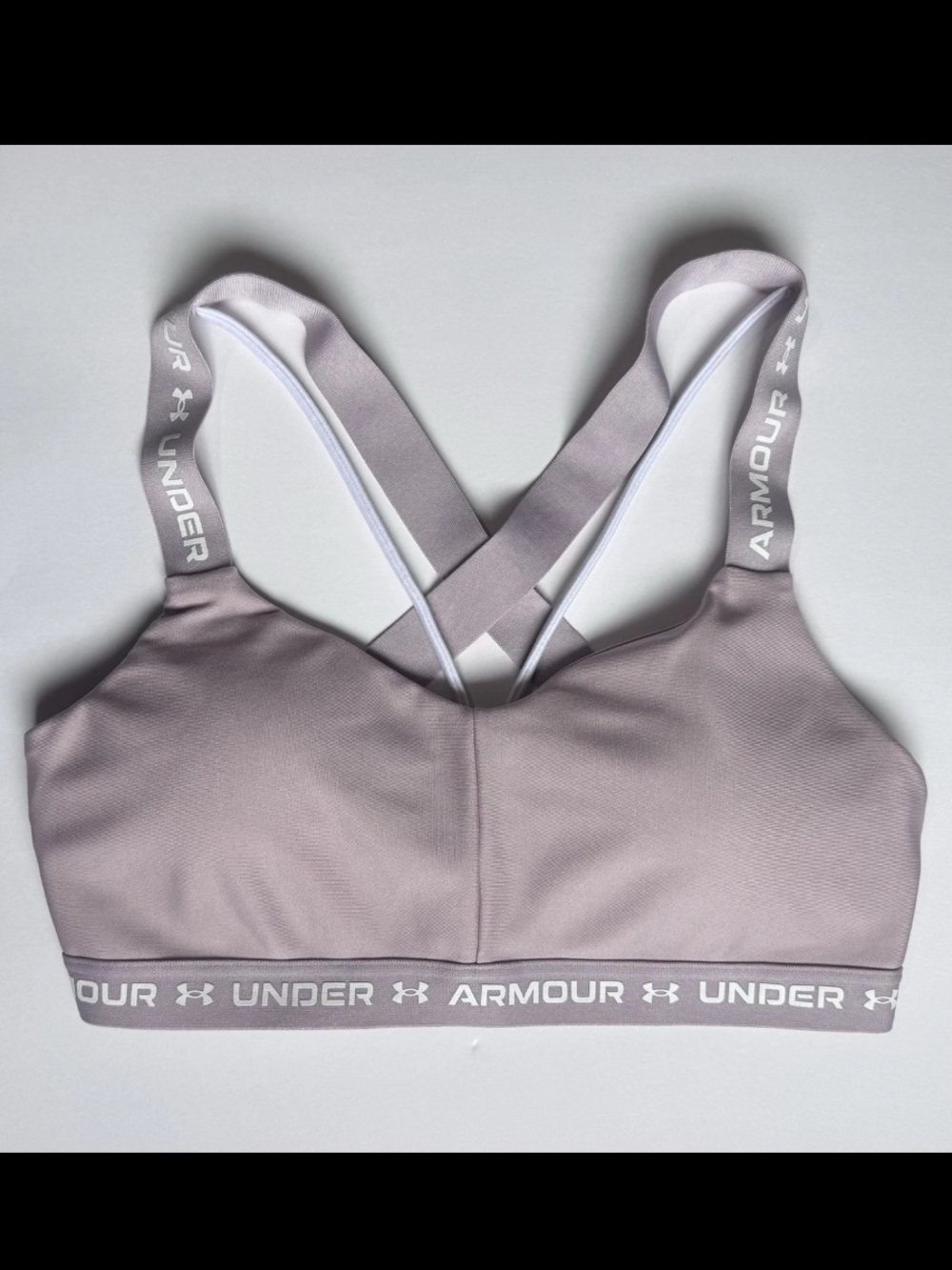 Under Armour Women's Pale Mauve Crossback Sports Bra